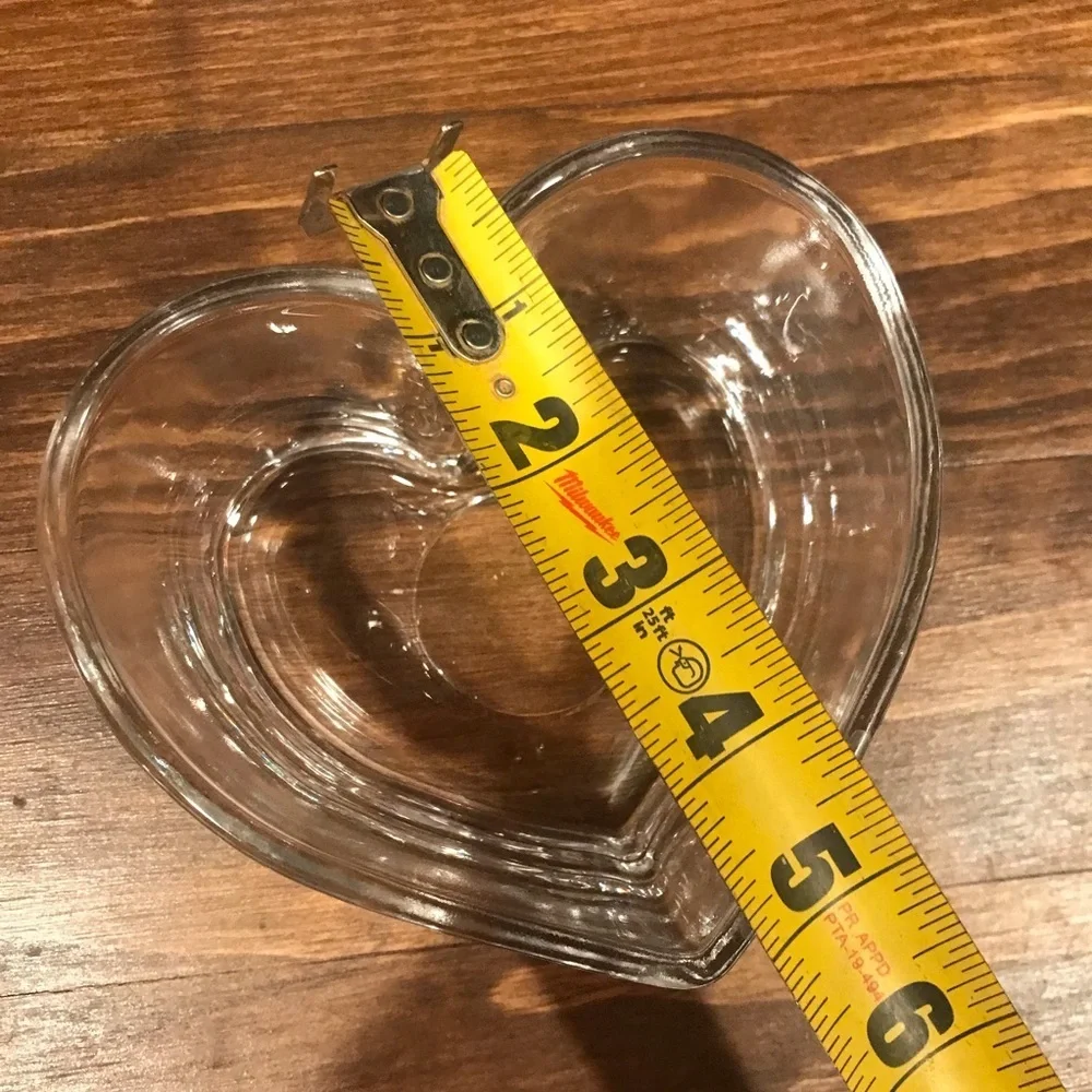 ♥️Thick Glass Heart Dish